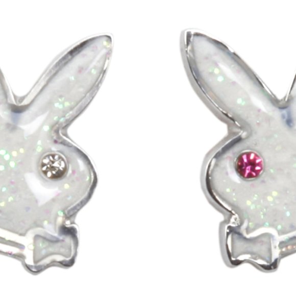 Playboy Jewelry Set Necklace Earrings Bunny Heart - Picture 6 of 10